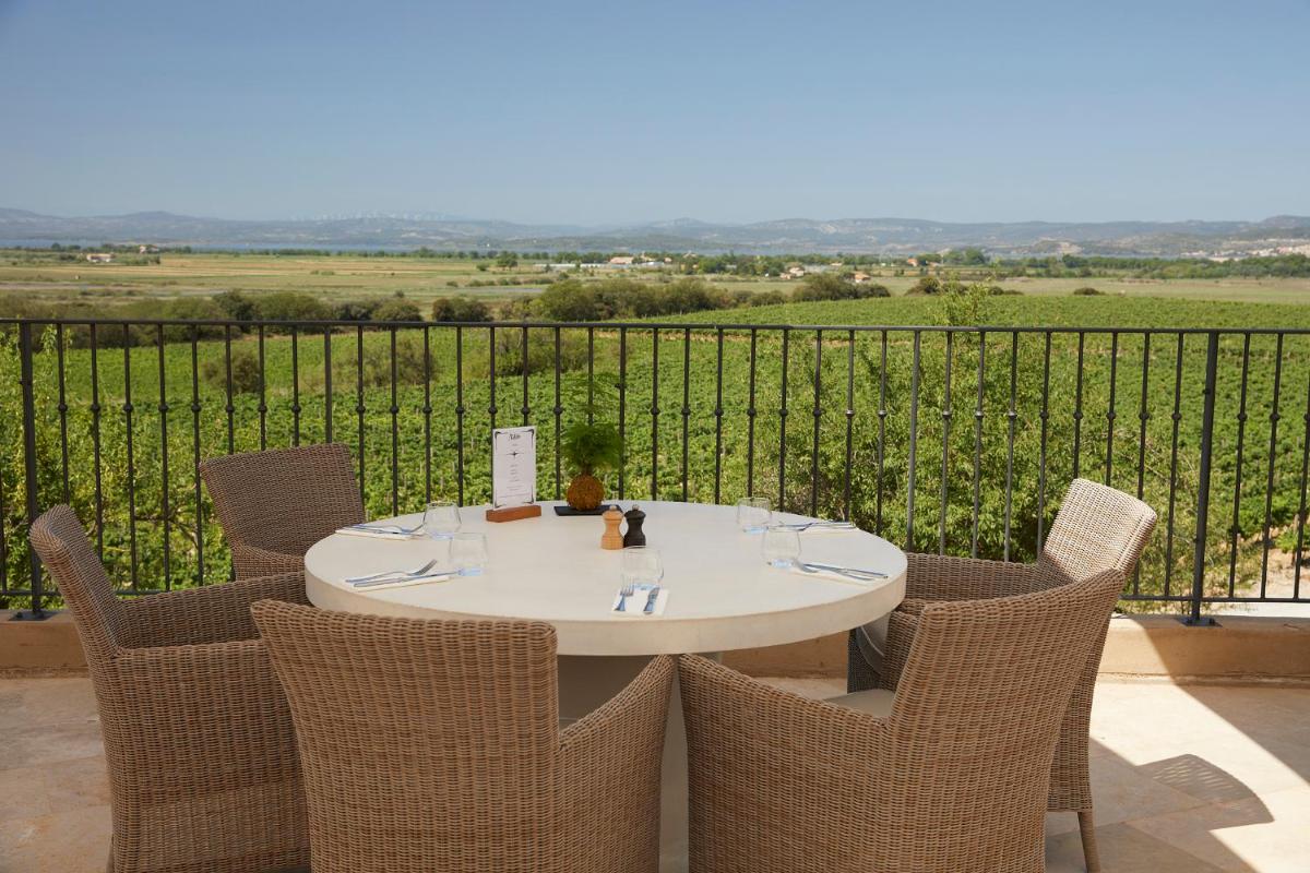 Balcon ou terrasse dans l'établissement Château Capitoul