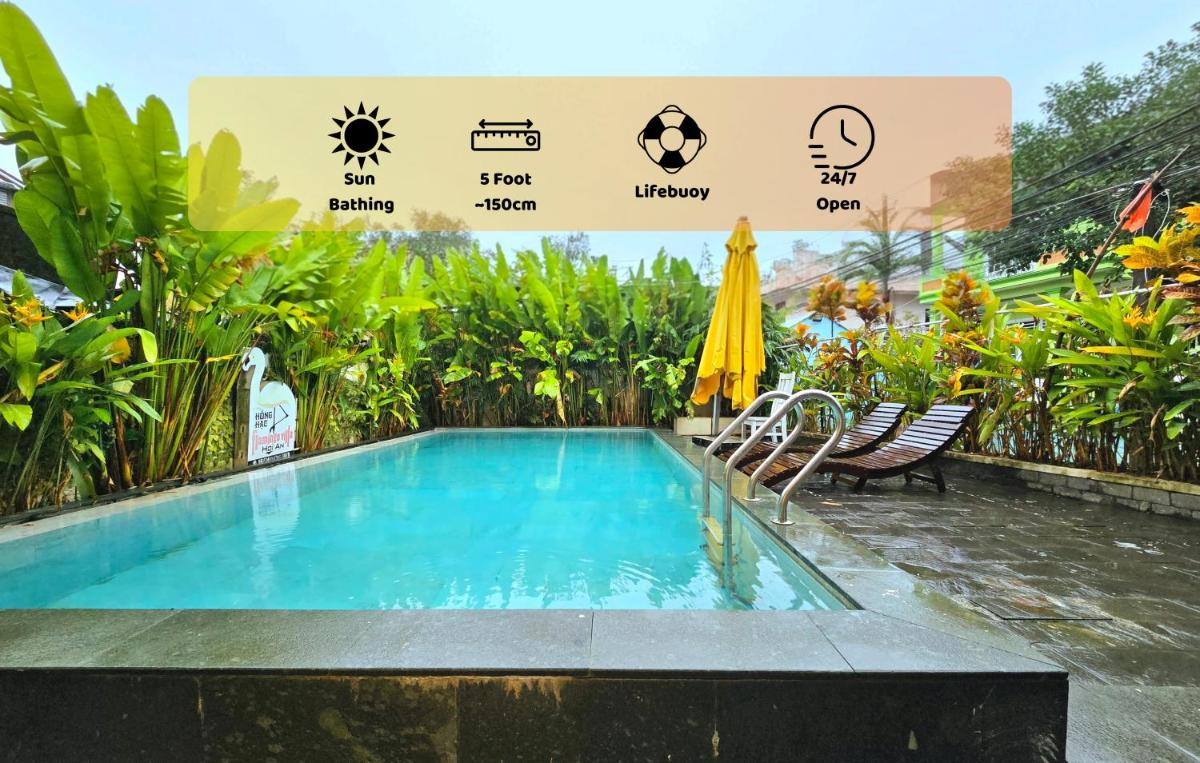Flamingo Villa Homestay - Big Rooms with Balcony - Close to Hoi An Old Town 200m & Temple Bridge - Large Outside Pool for Sun Bathing - Housity
