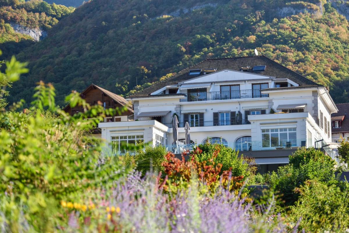 Vue générale sur la montagne ou vue sur la montagne depuis l'hôtel