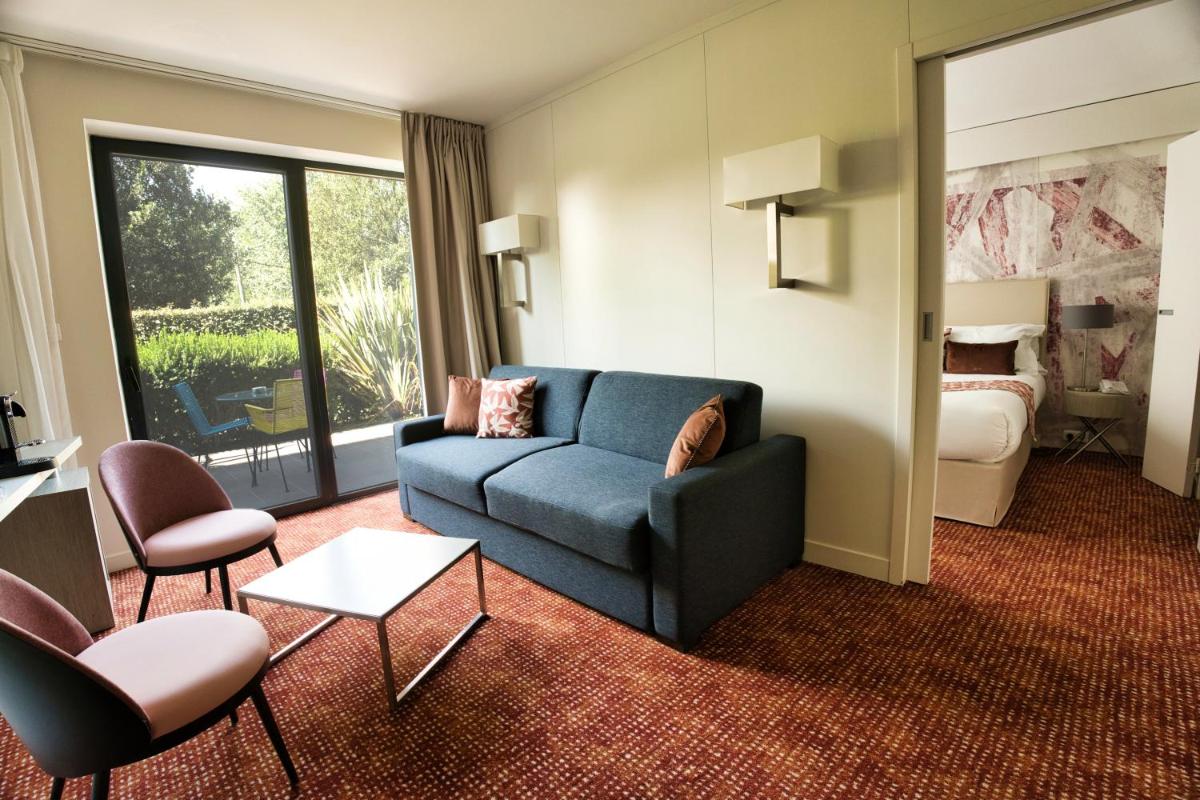 Coin salon dans l'établissement Thalazur Cabourg - Hôtel & Spa
