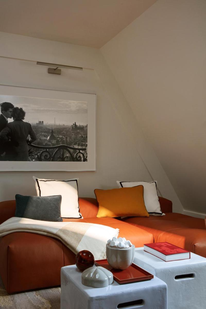 Coin salon dans l'établissement Hotel La Villa Saint Germain Des Prés