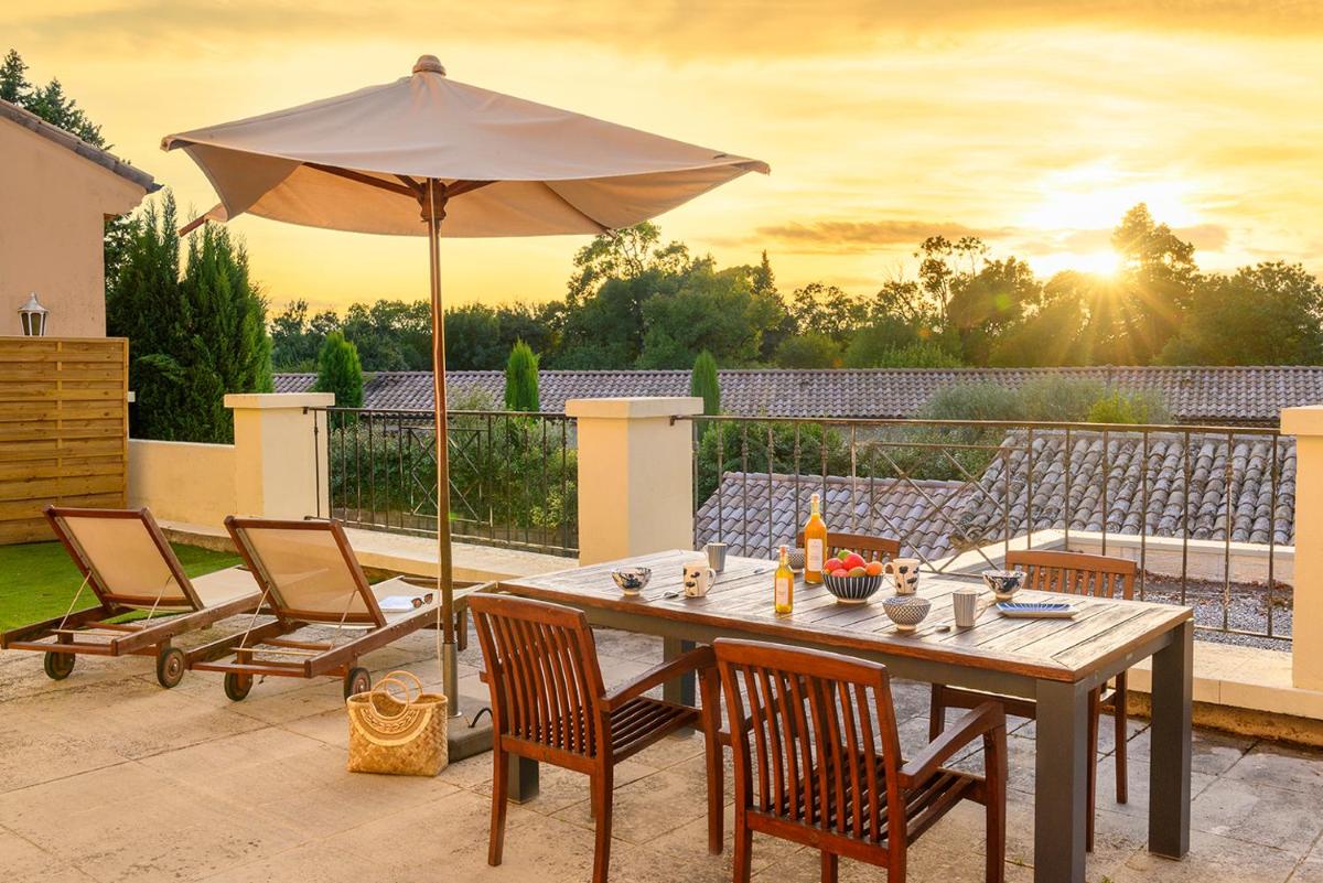 Balcon ou terrasse dans l'établissement Château De Massillan