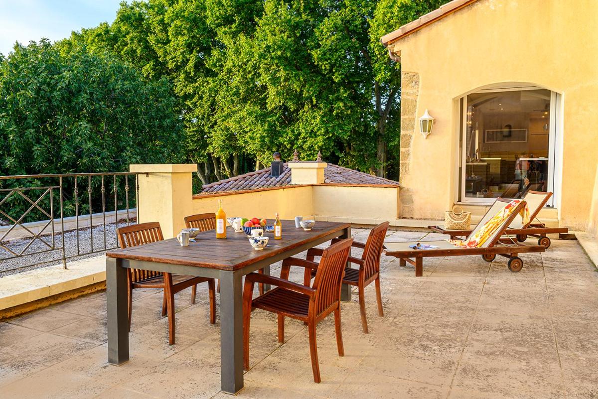 Balcon ou terrasse dans l'établissement Château De Massillan