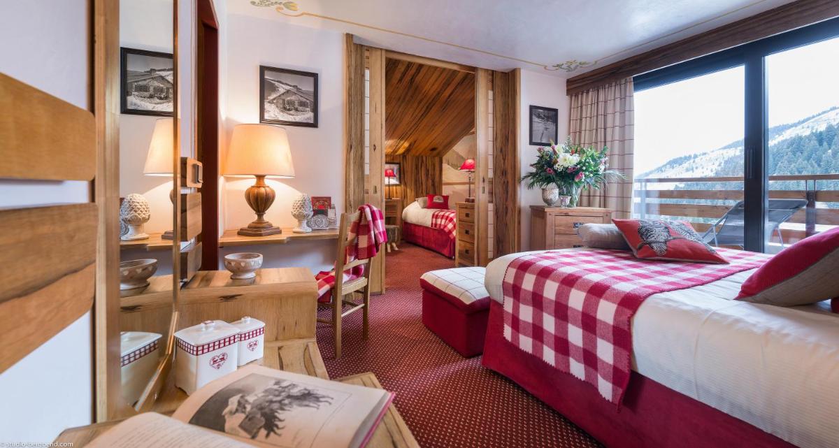 Un ou plusieurs lits dans un hébergement de l'établissement Hôtel Alpen Ruitor