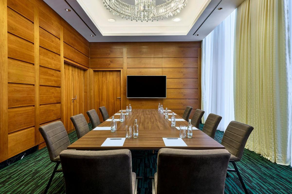 Der Geschäftsbereich oder Konferenzraum in der Unterkunft JW Marriott Hotel Frankfurt