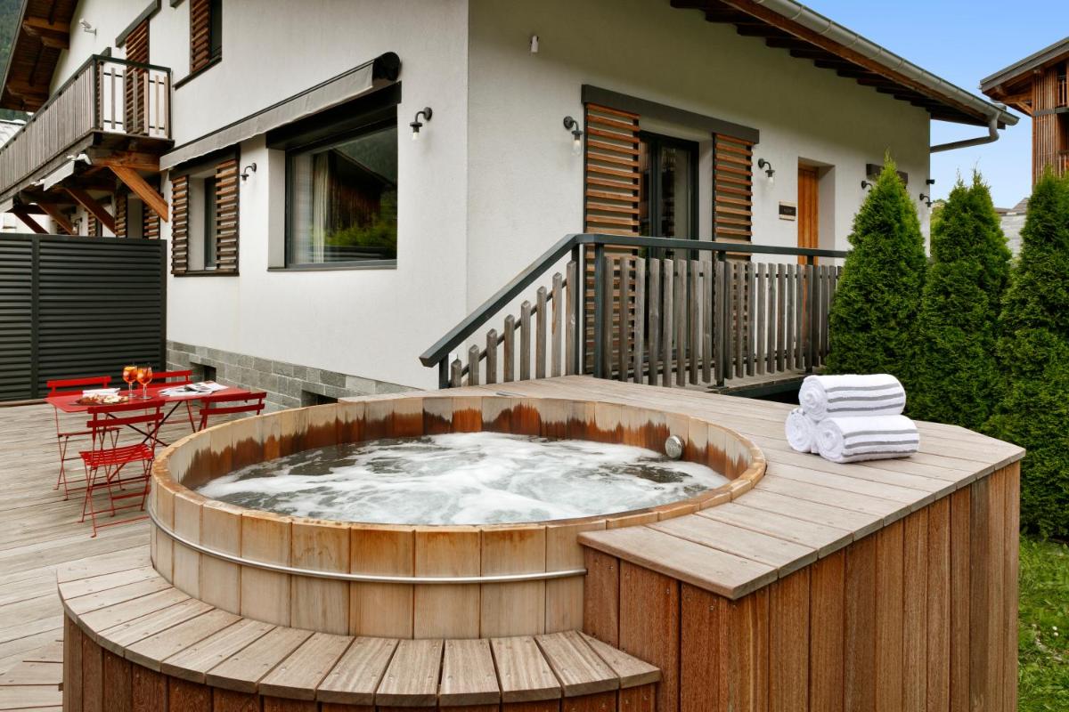 Balcon ou terrasse dans l'établissement Appartements de l'Héliopic