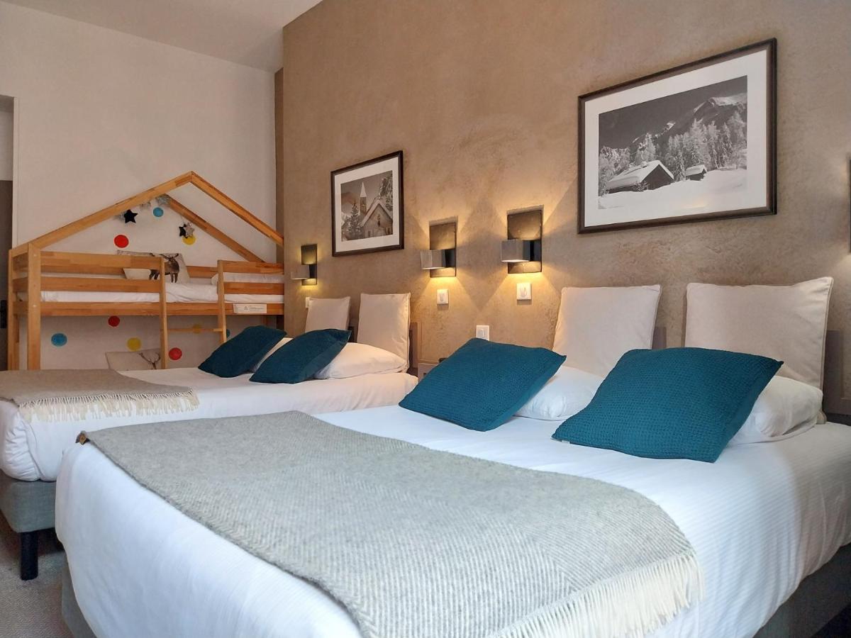 Un ou plusieurs lits dans un hébergement de l'établissement Hôtel des Princes, Chambéry Centre