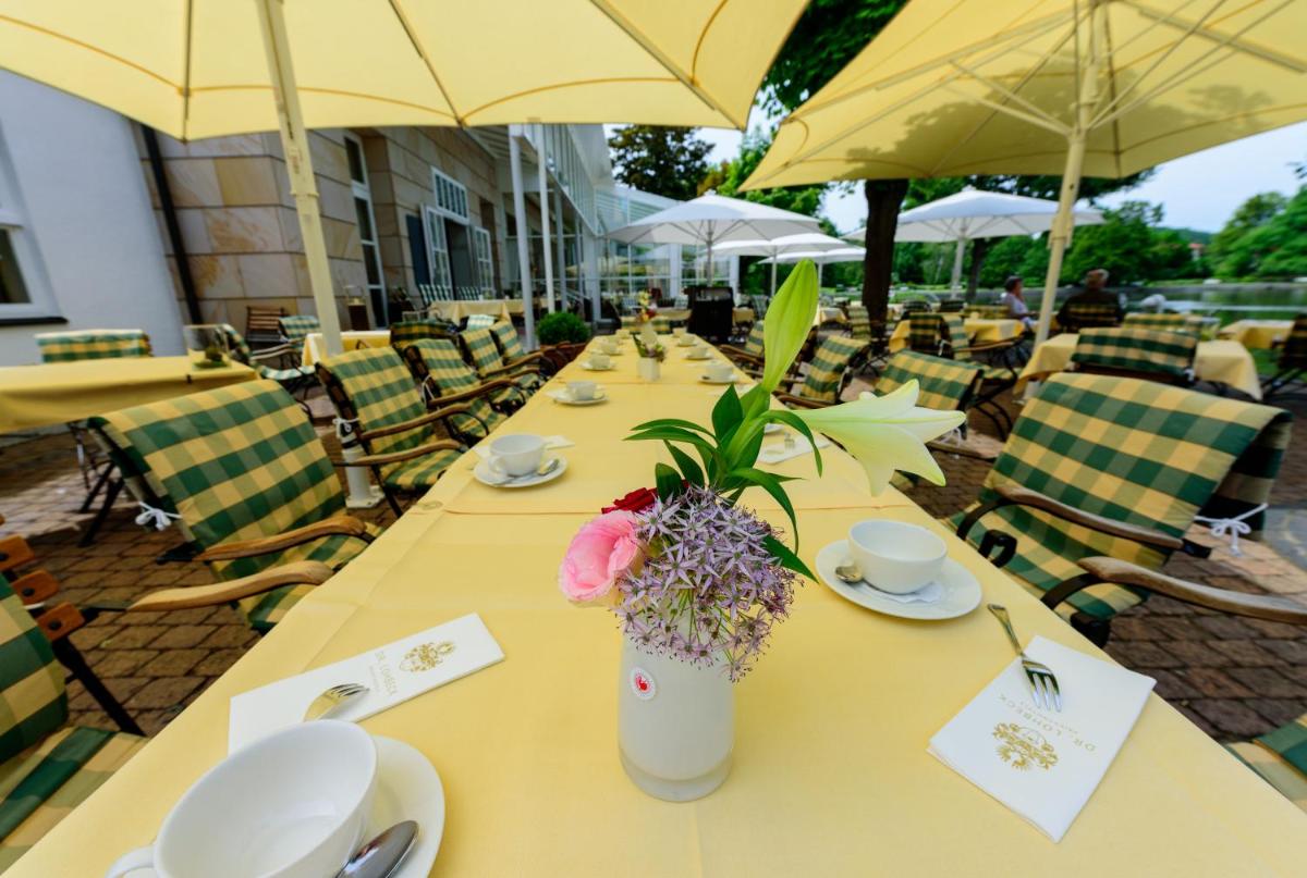Ein Restaurant oder anderes Speiselokal in der Unterkunft Landhaus Zu den Rothen Forellen