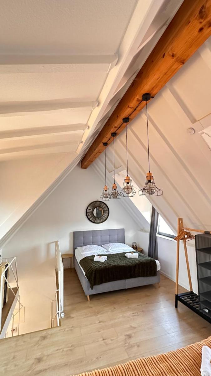 AMAO-Green I 90qm I City Center I Maisonette I Rooftop Terrace I King-Size Box-Spring Beds I EuropaPark - Housity