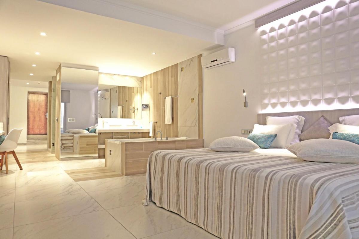 Cama o camas de una habitación en Hotel Vistabella