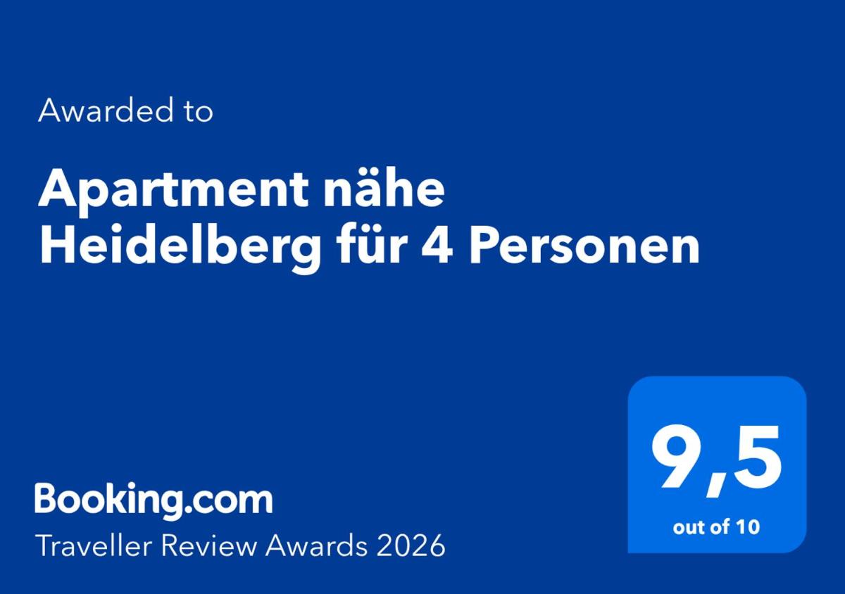 2 Exklusiv Apartments nähe Heidelberg für 1-4 Personen mit großen Terrassen - Housity