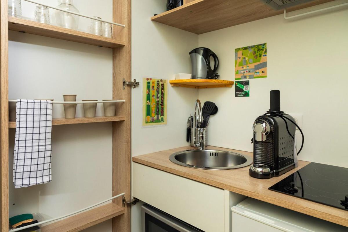 Cuisine ou kitchenette dans l'établissement Domaine du Hirtz, Restaurant & Spa