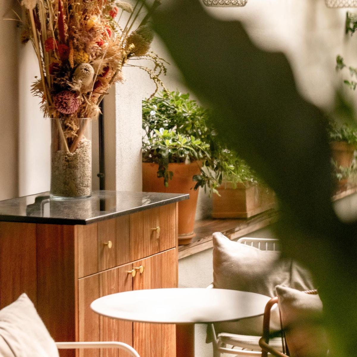 Coin salon dans l'établissement Hôtel Pilgrim