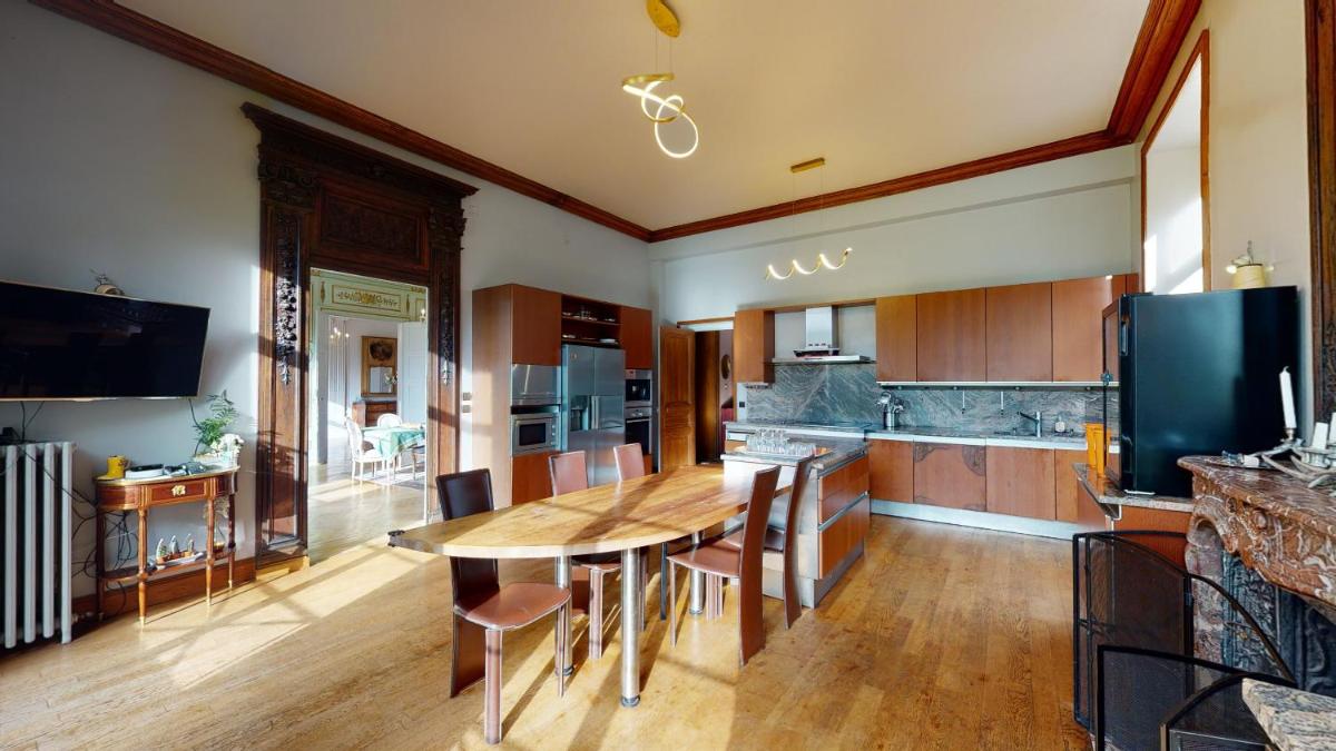 Cuisine ou kitchenette dans l'établissement Chateau du boulay morin