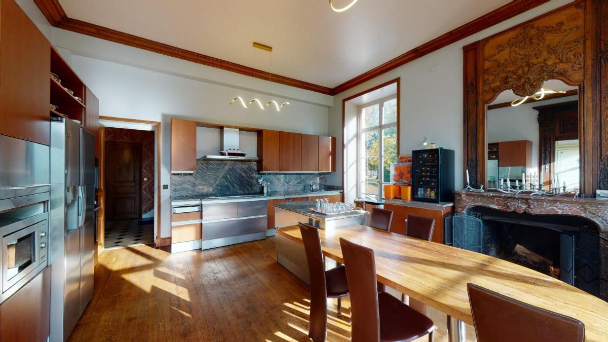 Cuisine ou kitchenette dans l'établissement Chateau du boulay morin