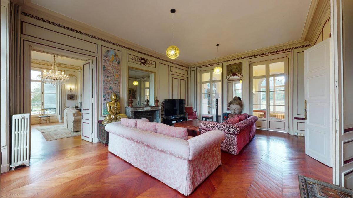 Coin salon dans l'établissement Chateau du boulay morin