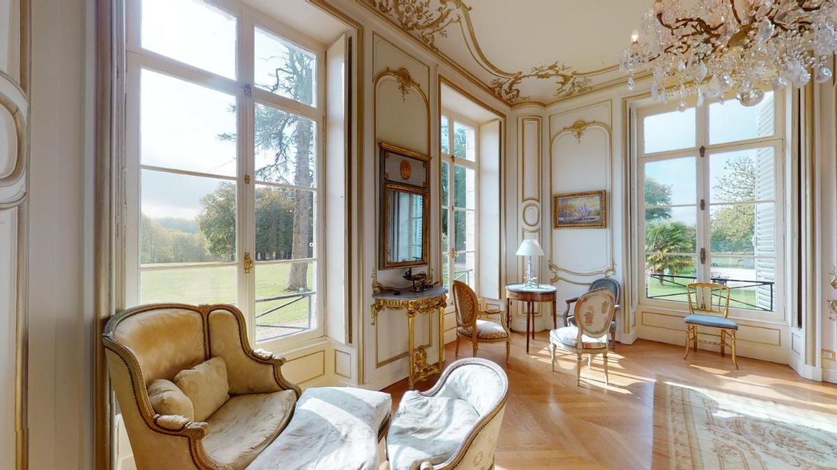 Coin salon dans l'établissement Chateau du boulay morin