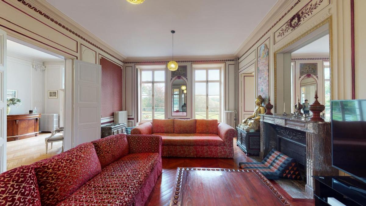 Coin salon dans l'établissement Chateau du boulay morin
