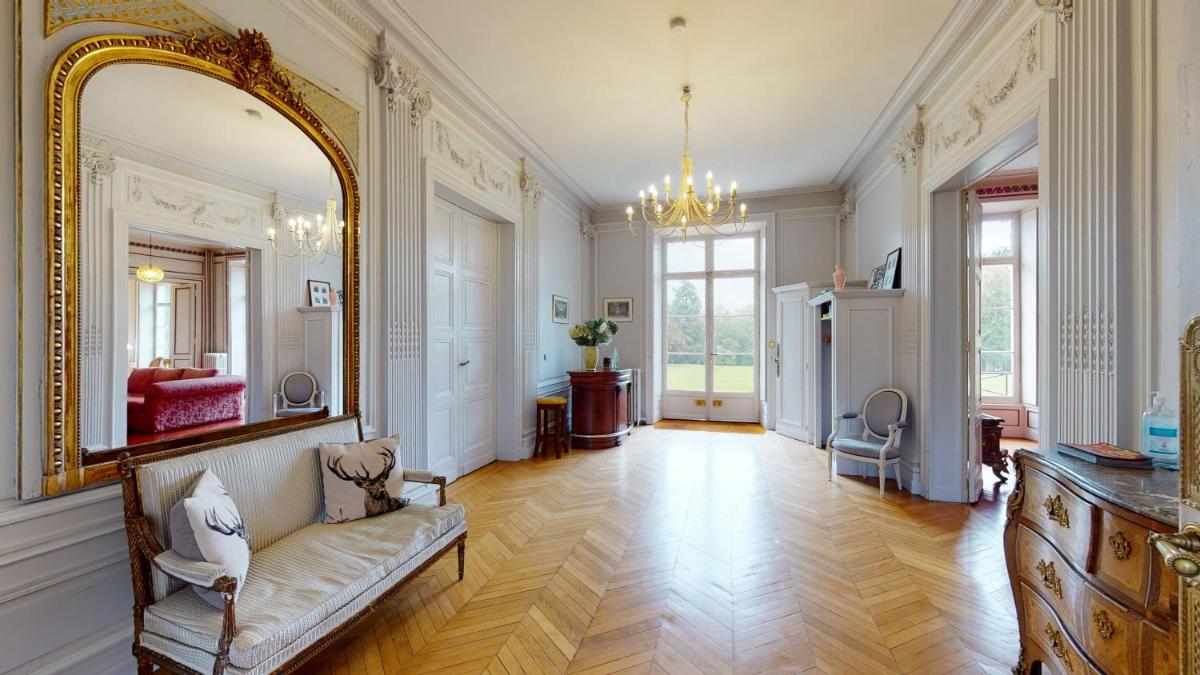 Coin salon dans l'établissement Chateau du boulay morin