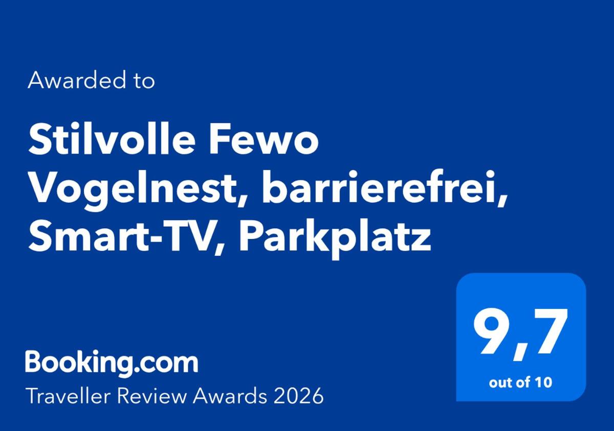 Stilvolle Fewo Vogelnest, barrierefrei, Smart-TV, Parkplatz - Housity