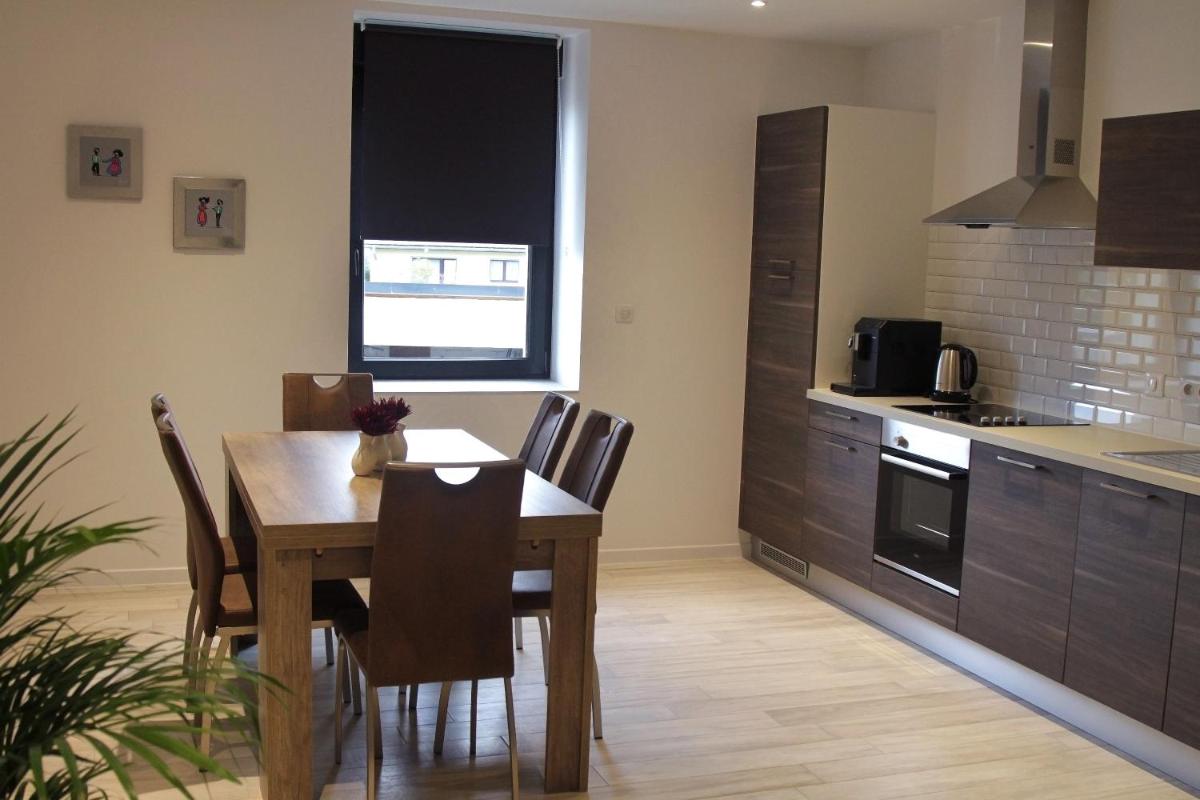 Cuisine ou kitchenette dans l'établissement Le Moulin d'Oscar & Spa - Mulhouse Nord