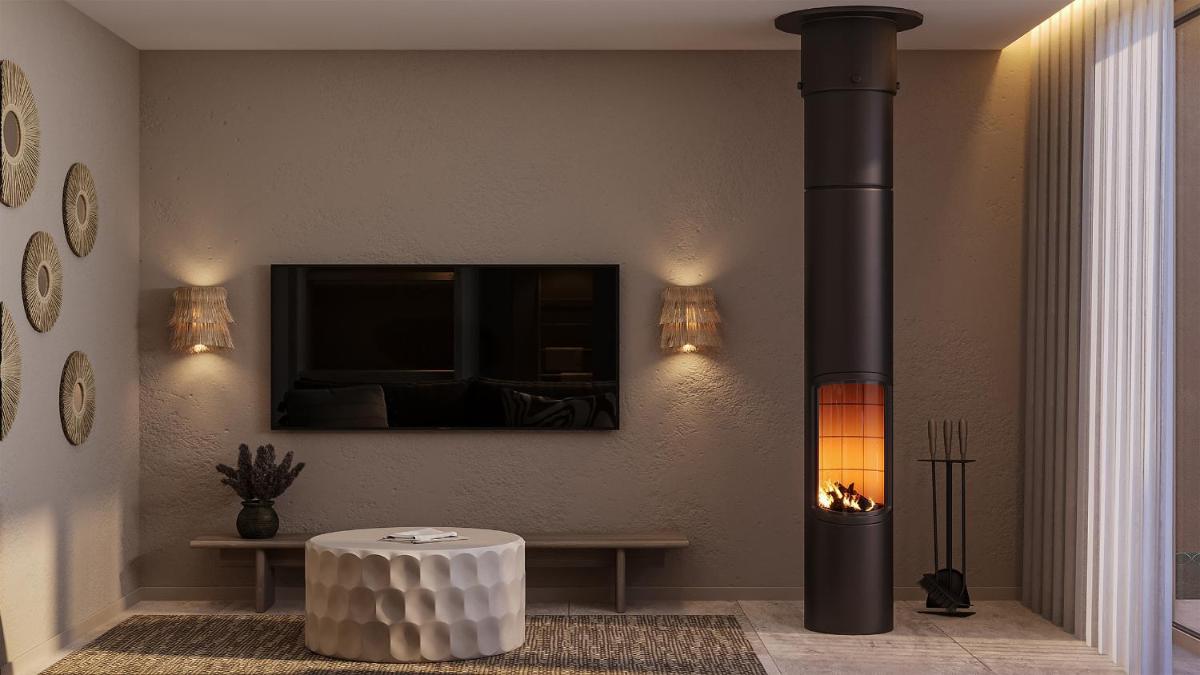 Uma televisão e/ou sistema de entretenimento em The Lince Ecorkhotel Évora