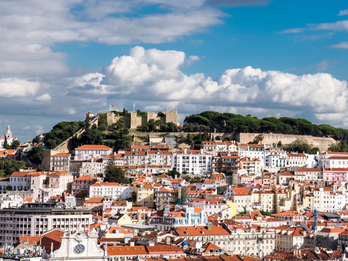 Uma vista geral de Lisboa ou a vista da cidade a partir do hotel