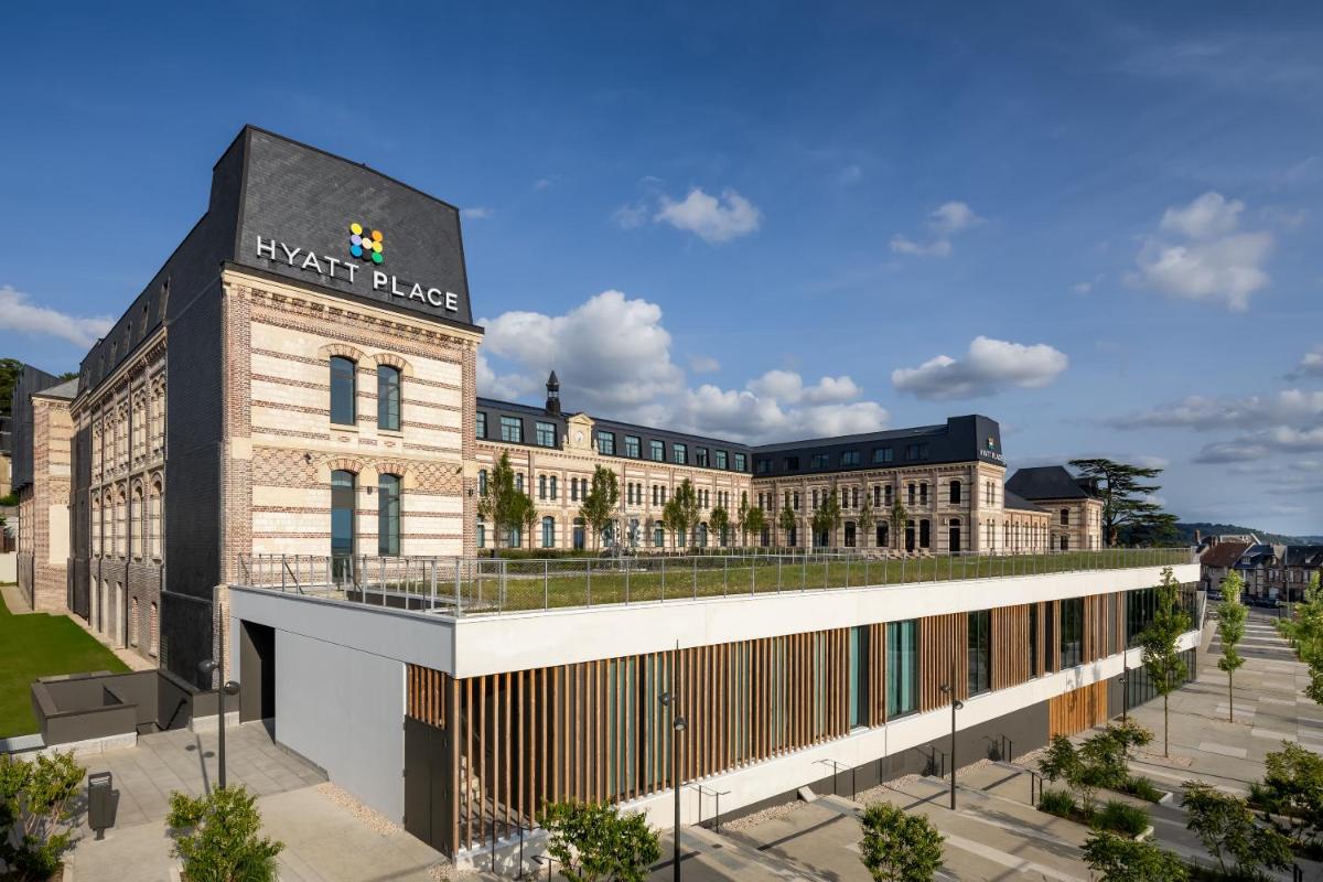 un rendu du nouveau bâtiment du palais de Kent dans l'établissement Hyatt Place Rouen, à Rouen