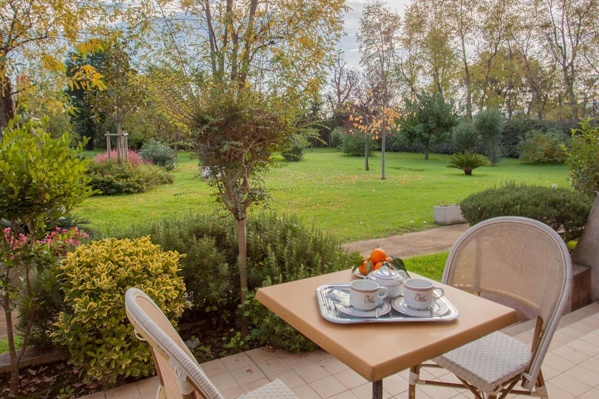 Jardin de l'établissement Chez Walter