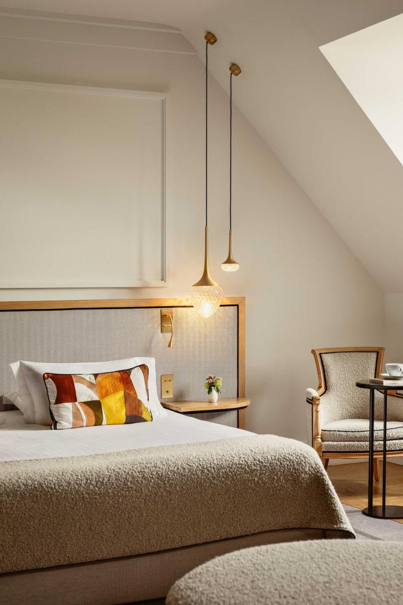 Un ou plusieurs lits dans un hébergement de l'établissement Hôtel & Spa de La Bretesche
