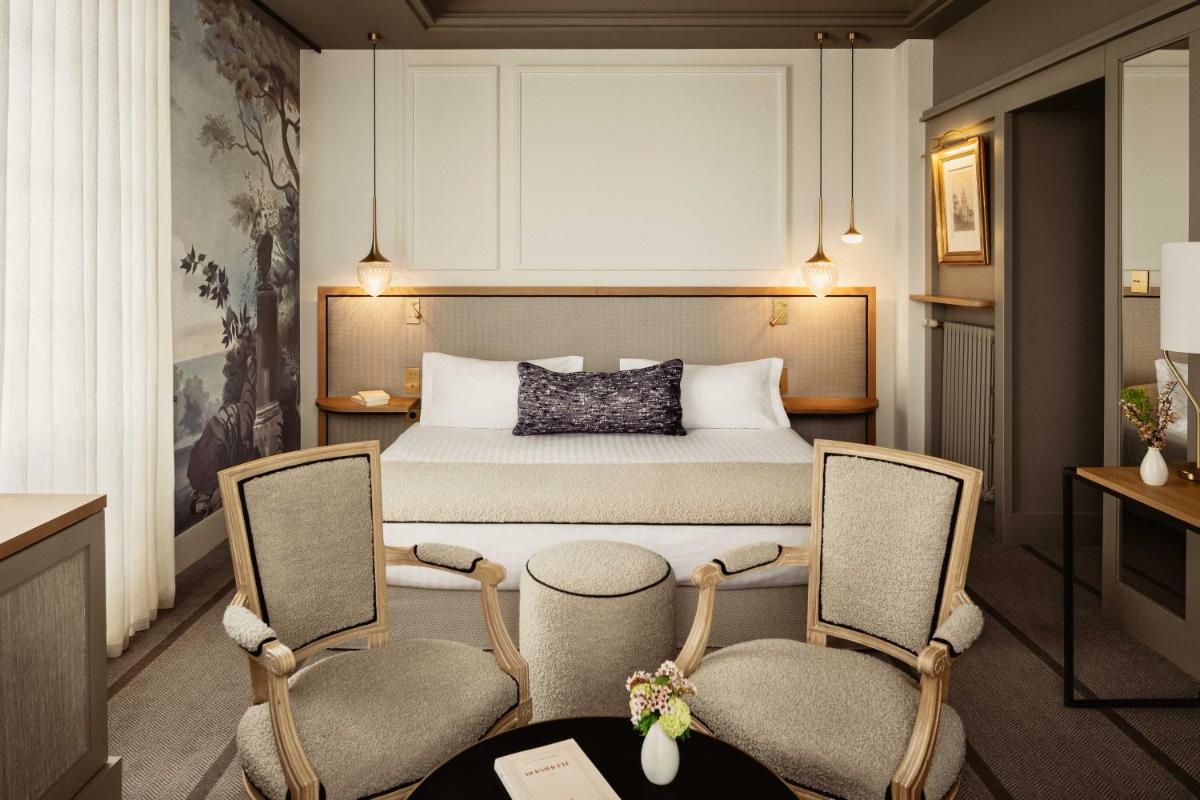 Coin salon dans l'établissement Hôtel & Spa de La Bretesche