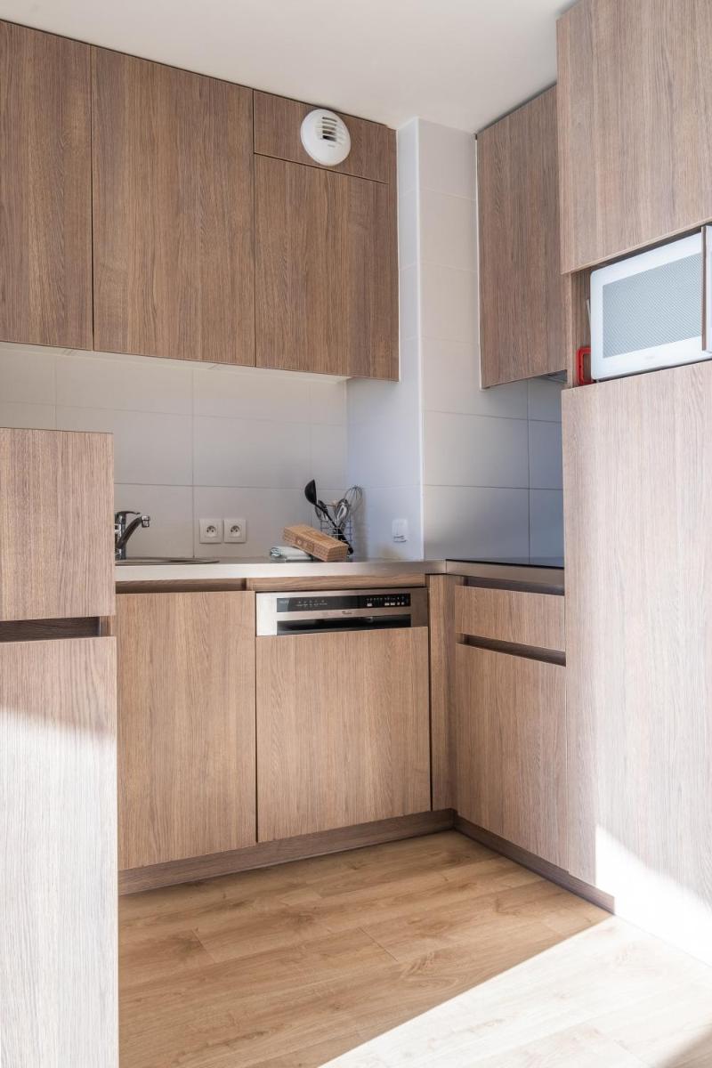 Cuisine ou kitchenette dans l'établissement Résidence Pierre & Vacances Atria-Crozats