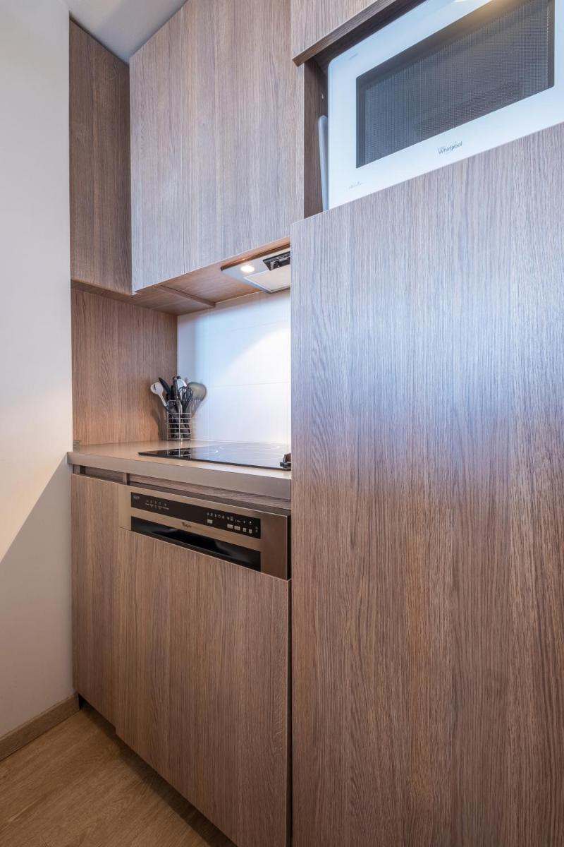 Cuisine ou kitchenette dans l'établissement Résidence Pierre & Vacances Atria-Crozats