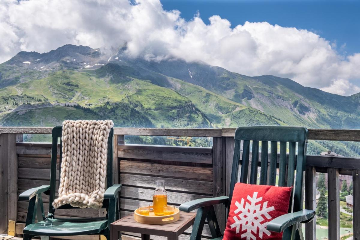Vue générale sur la montagne ou vue sur la montagne depuis l'appart'hôtel