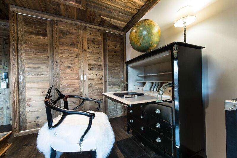 Cuisine ou kitchenette dans l'établissement Le Chalet Blanc