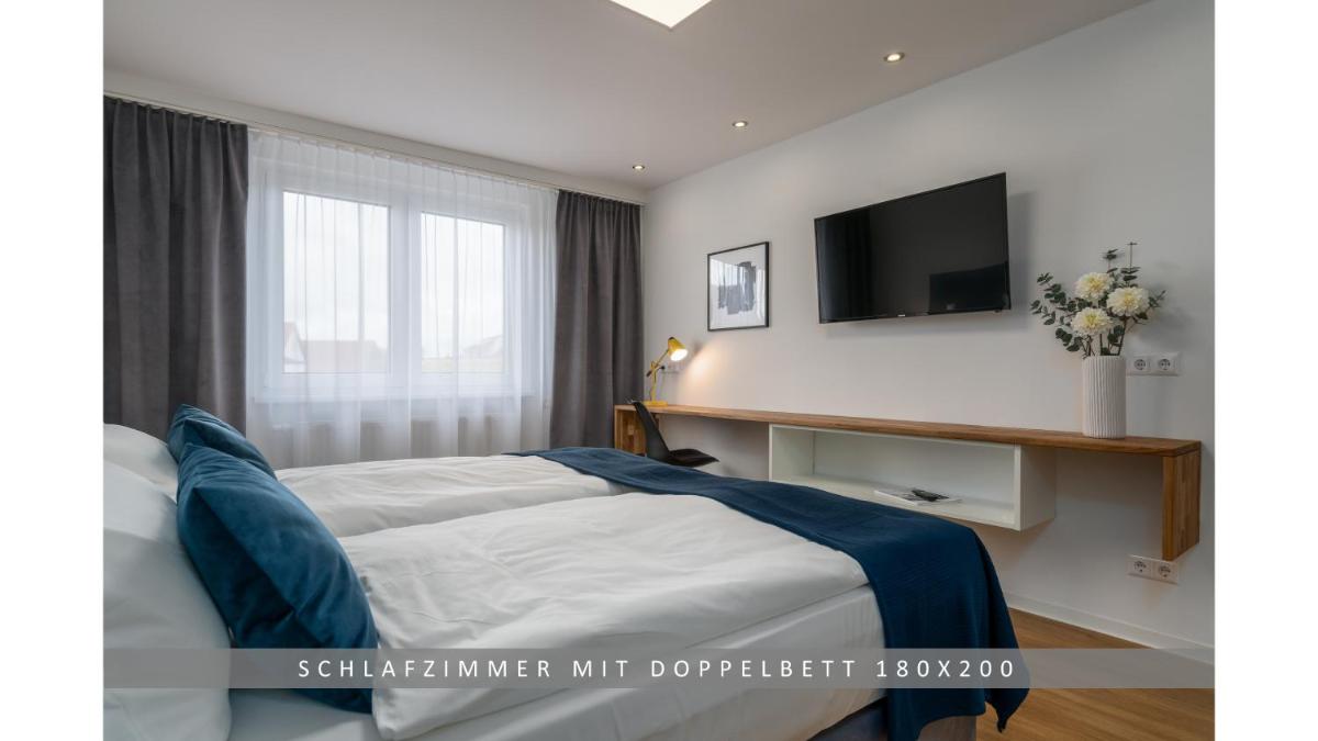 Hund ohne Aufpreis -Apartment Leinetal - Kamin in der Wohnung & Kaminholz kostenlos - Hochwertige Hotelbettwäsche, 7 min zur Seenplatte, privat Parkplatz - 1-3 Personen - Housity