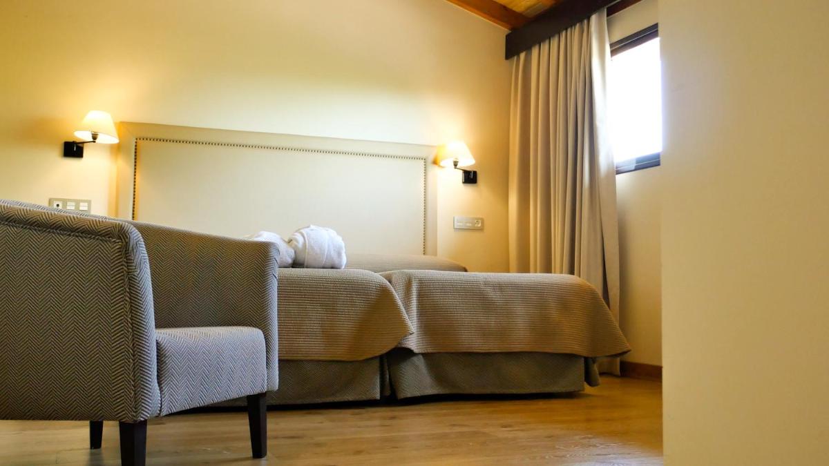 Cama o camas de una habitación en Balneario Cervantes