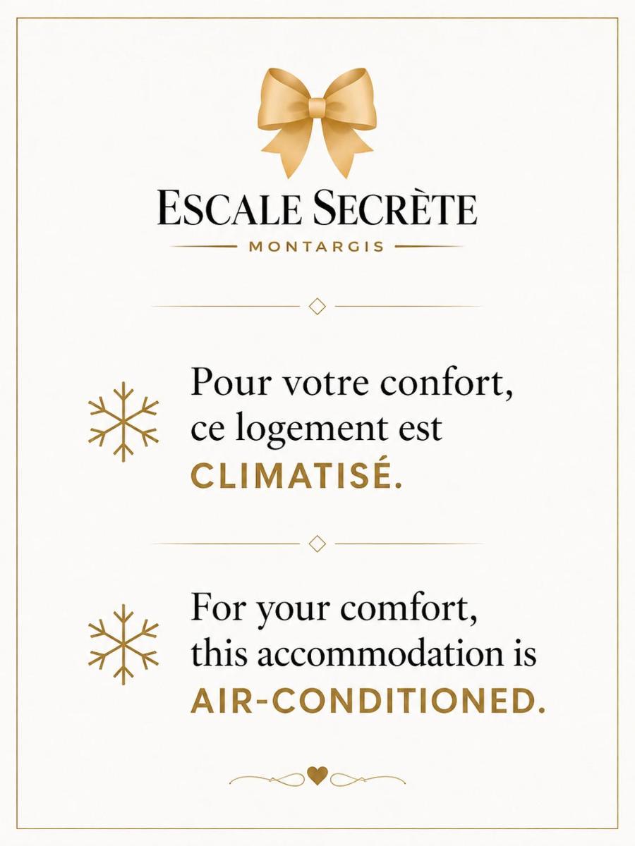 Escale secrète Montargis Jacuzzi Appart Climatisé Parking gratuit - Housity