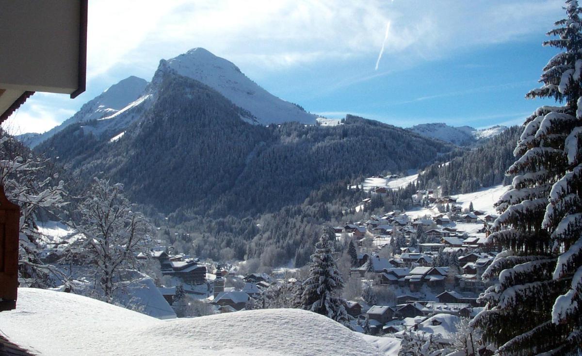 Vue générale sur la montagne ou vue sur la montagne depuis l'hôtel