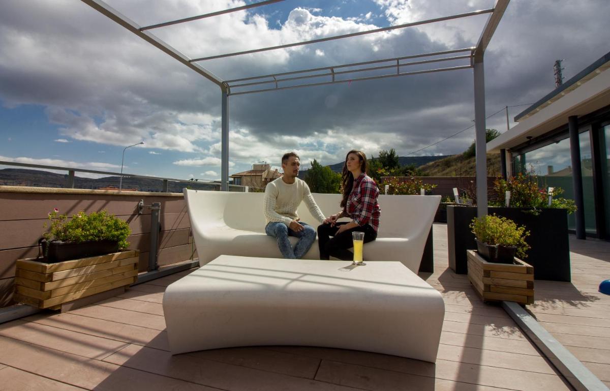 Un balcón o terraza de Hotel Spa Balfagon