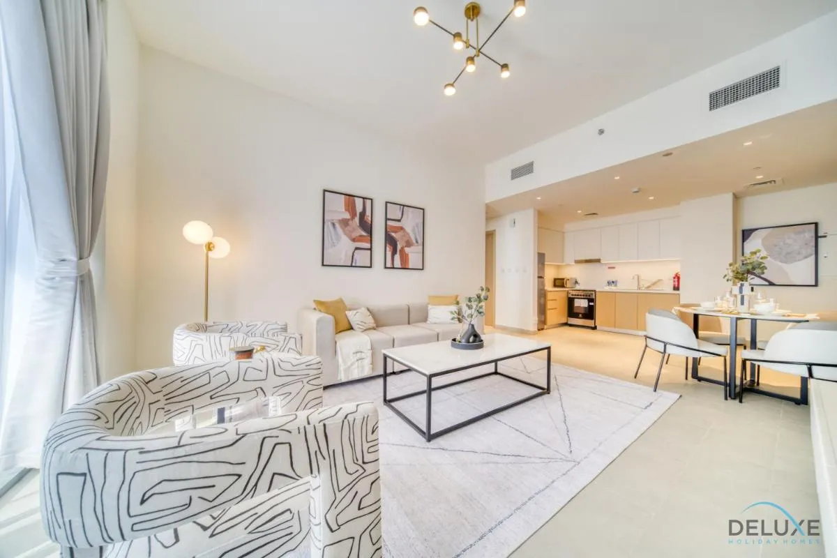 ⁨Peaceful 1BR at Creek Rise Tower 2 Dubai Creek Harbour by Deluxe Holiday Homes⁩ — صورة 12