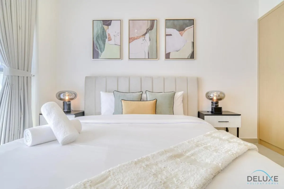 ⁨Peaceful 1BR at Creek Rise Tower 2 Dubai Creek Harbour by Deluxe Holiday Homes⁩ — صورة 25