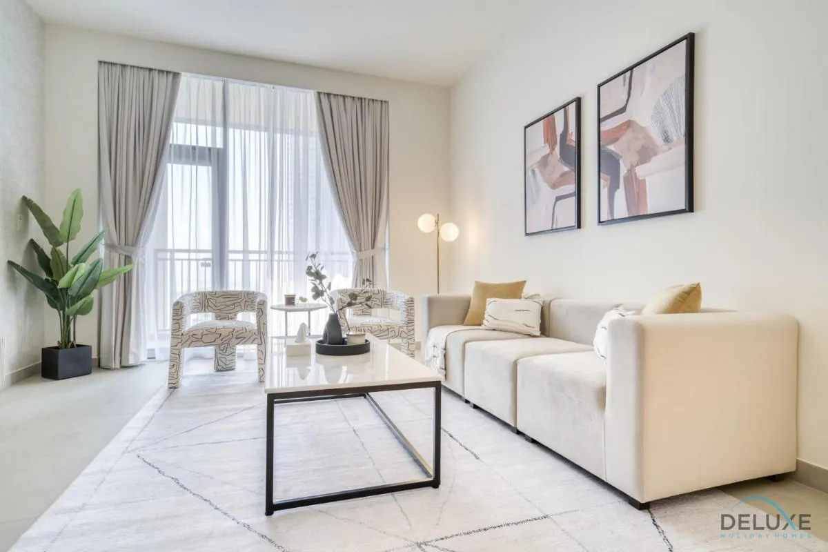 ⁨Peaceful 1BR at Creek Rise Tower 2 Dubai Creek Harbour by Deluxe Holiday Homes⁩ — صورة 7