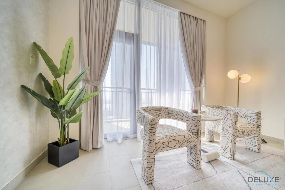 ⁨Peaceful 1BR at Creek Rise Tower 2 Dubai Creek Harbour by Deluxe Holiday Homes⁩ — صورة 6