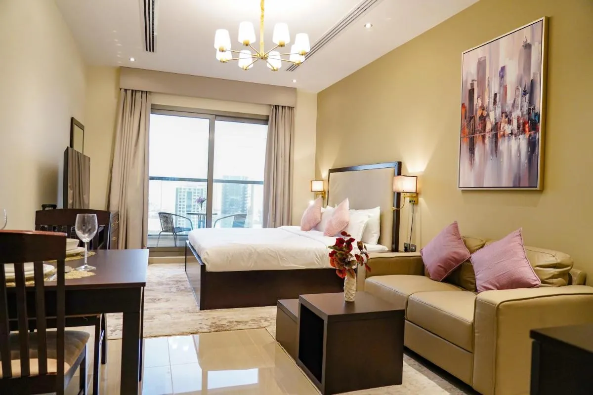 Modern Studio, Canal View, Elite Downtown, Dubai - 13AB06 — صورة 3