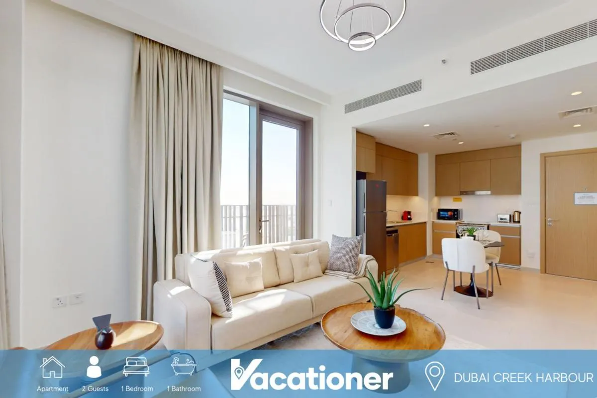 Vacationer I Lux 1 Bed I Creek Harbour I Stunning Skyline Views I Summer at Creek Beach Tower — صورة 3