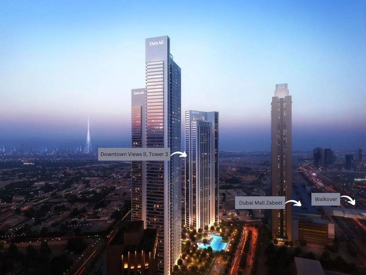 New Stylish 1BR Apartment, Next to Dubai Mall - Downtown Views ll, Tower 3 — صورة 3