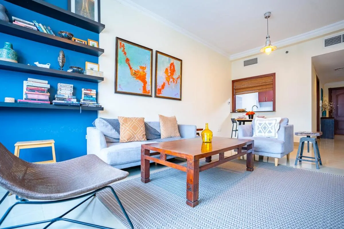 RH - Marina View Getaway, Spacious One-Bedroom with Terrace in Dubai Marina — صورة 2
