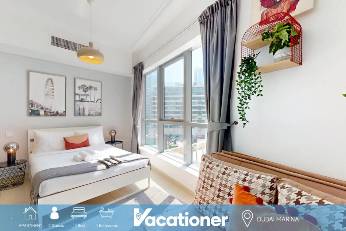 Vacationer I Bay Central West - Spacious Studio in the Dubai Marina