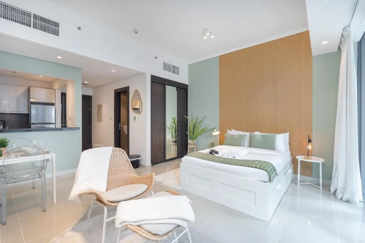 Free housekeeping visits during your stay - StayShort - Welcoming studio apartment perfect for 2 in Dubai Marina — صورة 3